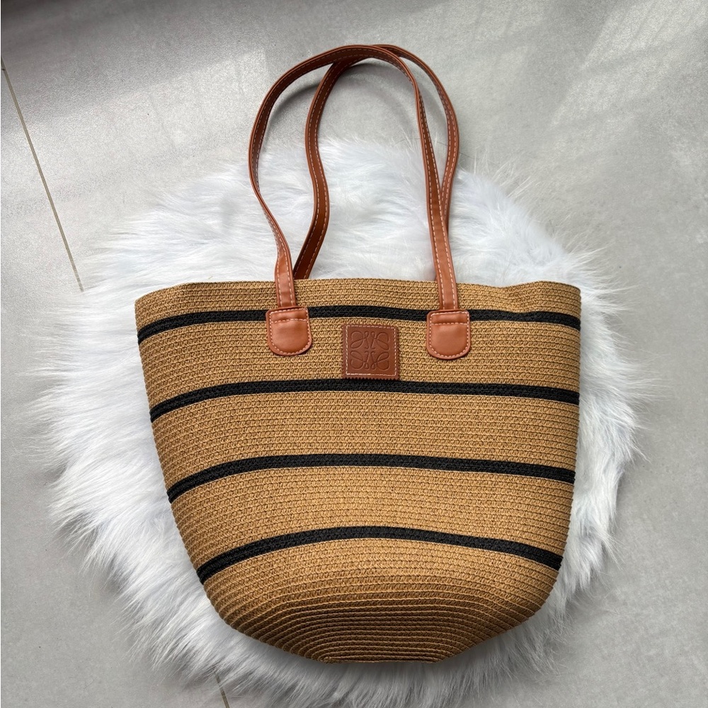 LOEWE straw tote bag 40x30x23cm